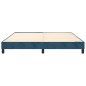 Giroletto a Molle Blu Scuro 180x200 cm in Velluto Giroletto a Molle Blu Scuro 180x200 cm in Velluto