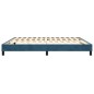 Giroletto a Molle Blu Scuro 180x200 cm in Velluto Giroletto a Molle Blu Scuro 180x200 cm in Velluto