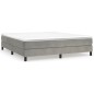 vidaXL Giroletto senza Materasso Grigio Chiaro 180x200 cm Velluto vidaXL Giroletto senza Materasso Grigio Chiaro 180x200 cm Velluto