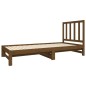 Dormeuse Estraibile Miele 2x(90x190) cm Legno Massello di Pino Dormeuse Estraibile Miele 2x(90x190) cm Legno Massello di Pino