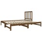 Dormeuse Estraibile Miele 2x(90x190) cm Legno Massello di Pino Dormeuse Estraibile Miele 2x(90x190) cm Legno Massello di Pino