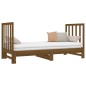 Dormeuse Estraibile Miele 2x(90x190) cm Legno Massello di Pino Dormeuse Estraibile Miele 2x(90x190) cm Legno Massello di Pino