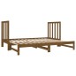 Dormeuse Estraibile Miele 2x(90x190) cm Legno Massello di Pino Dormeuse Estraibile Miele 2x(90x190) cm Legno Massello di Pino