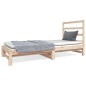 Dormeuse Estraibile 2x(90x190) cm Legno Massello di Pino Dormeuse Estraibile 2x(90x190) cm Legno Massello di Pino