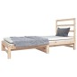 Dormeuse Estraibile 2x(90x190) cm Legno Massello di Pino Dormeuse Estraibile 2x(90x190) cm Legno Massello di Pino