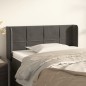 vidaXL Testiera ad Orecchio Grigio Scuro 93x16x78/88 cm in Velluto vidaXL Testiera ad Orecchio Grigio Scuro 93x16x78/88 cm in Velluto