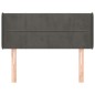 vidaXL Testiera ad Orecchio Grigio Scuro 93x16x78/88 cm in Velluto vidaXL Testiera ad Orecchio Grigio Scuro 93x16x78/88 cm in Velluto