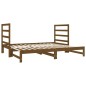 Dormeuse Estraibile Miele 2x(90x190) cm Legno Massello di Pino Dormeuse Estraibile Miele 2x(90x190) cm Legno Massello di Pino