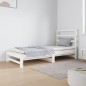Dormeuse Estraibile Bianca 2x(90x190) cm Legno Massello di Pino Dormeuse Estraibile Bianca 2x(90x190) cm Legno Massello di Pino