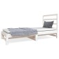 Dormeuse Estraibile Bianca 2x(90x190) cm Legno Massello di Pino Dormeuse Estraibile Bianca 2x(90x190) cm Legno Massello di Pino