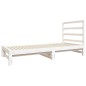 Dormeuse Estraibile Bianca 2x(90x190) cm Legno Massello di Pino Dormeuse Estraibile Bianca 2x(90x190) cm Legno Massello di Pino