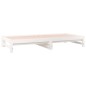 Dormeuse Estraibile Bianca 2x(90x190) cm Legno Massello di Pino Dormeuse Estraibile Bianca 2x(90x190) cm Legno Massello di Pino
