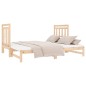 Dormeuse Estraibile 2x(90x190) cm Legno Massello di Pino Dormeuse Estraibile 2x(90x190) cm Legno Massello di Pino