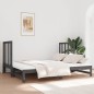 Dormeuse Estraibile Grigia 2x(90x190) cm Legno Massello di Pino Dormeuse Estraibile Grigia 2x(90x190) cm Legno Massello di Pino