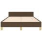 vidaXL Giroletto senza Materasso Marrone Scuro 120x200 cm Tessuto vidaXL Giroletto senza Materasso Marrone Scuro 120x200 cm Tessuto