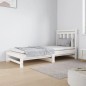 Dormeuse Estraibile Bianca 2x(90x190) cm Legno Massello di Pino Dormeuse Estraibile Bianca 2x(90x190) cm Legno Massello di Pino