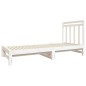 Dormeuse Estraibile Bianca 2x(90x190) cm Legno Massello di Pino Dormeuse Estraibile Bianca 2x(90x190) cm Legno Massello di Pino
