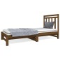 Dormeuse Estraibile Miele 2x(90x190) cm Legno Massello di Pino