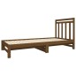Dormeuse Estraibile Miele 2x(90x190) cm Legno Massello di Pino