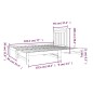 Dormeuse Estraibile Miele 2x(90x190) cm Legno Massello di Pino
