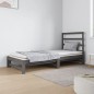 Dormeuse Estraibile Grigia 2x(90x190) cm Legno Massello di Pino Dormeuse Estraibile Grigia 2x(90x190) cm Legno Massello di Pino