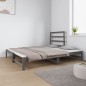 Dormeuse Estraibile Grigia 2x(90x190) cm Legno Massello di Pino Dormeuse Estraibile Grigia 2x(90x190) cm Legno Massello di Pino