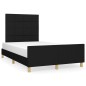 vidaXL Giroletto senza Materasso Nero 120x200 cm Tessuto vidaXL Giroletto senza Materasso Nero 120x200 cm Tessuto