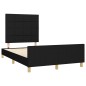 vidaXL Giroletto senza Materasso Nero 120x200 cm Tessuto vidaXL Giroletto senza Materasso Nero 120x200 cm Tessuto