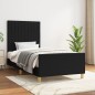 vidaXL Giroletto senza Materasso Nero 80x200 cm Tessuto vidaXL Giroletto senza Materasso Nero 80x200 cm Tessuto