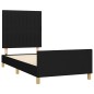 vidaXL Giroletto senza Materasso Nero 80x200 cm Tessuto vidaXL Giroletto senza Materasso Nero 80x200 cm Tessuto