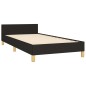 vidaXL Giroletto senza Materasso Nero 80x200 cm Tessuto vidaXL Giroletto senza Materasso Nero 80x200 cm Tessuto