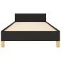 vidaXL Giroletto senza Materasso Nero 80x200 cm Tessuto vidaXL Giroletto senza Materasso Nero 80x200 cm Tessuto