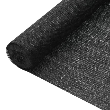 vidaXL Rete per Privacy Nera 1,8x25 m in HDPE 75 g/m² 