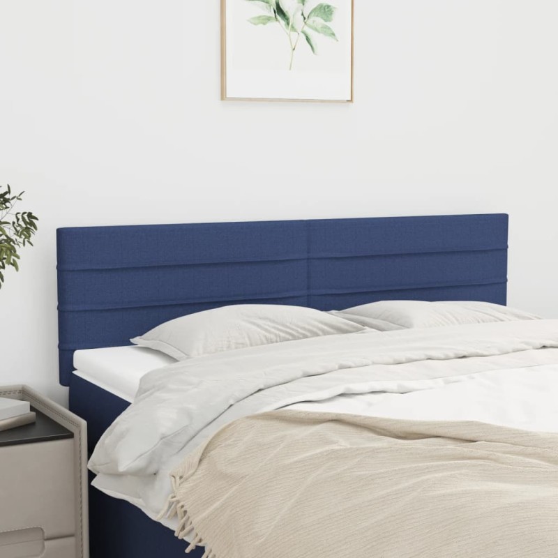 vidaXL Testiere 2 pz Blu 72x5x78/88 cm in Tessuto vidaXL Testiere 2 pz Blu 72x5x78/88 cm in Tessuto