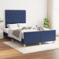 Giroletto con Testiera Blu 120x200 cm in Tessuto Giroletto con Testiera Blu 120x200 cm in Tessuto