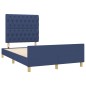 Giroletto con Testiera Blu 120x200 cm in Tessuto Giroletto con Testiera Blu 120x200 cm in Tessuto