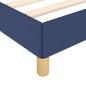 Giroletto con Testiera Blu 120x200 cm in Tessuto Giroletto con Testiera Blu 120x200 cm in Tessuto