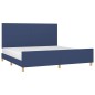 Giroletto con Testiera Blu 180x200 cm in Tessuto Giroletto con Testiera Blu 180x200 cm in Tessuto