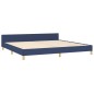 Giroletto con Testiera Blu 180x200 cm in Tessuto Giroletto con Testiera Blu 180x200 cm in Tessuto