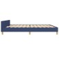Giroletto con Testiera Blu 180x200 cm in Tessuto Giroletto con Testiera Blu 180x200 cm in Tessuto