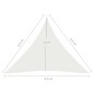 Vela Parasole 160 g/m² Bianca 4,5x4,5x4,5 m in HDPE Vela Parasole 160 g/m² Bianca 4,5x4,5x4,5 m in HDPE
