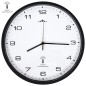 Orologio a Parete Radiocontrollato al Quarzo 31cm Bianco e Nero Orologio a Parete Radiocontrollato al Quarzo 31cm Bianco e Nero