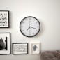 Orologio a Parete Radiocontrollato al Quarzo 31cm Bianco e Nero Orologio a Parete Radiocontrollato al Quarzo 31cm Bianco e Nero