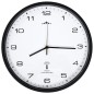 Orologio a Parete Radiocontrollato al Quarzo 31cm Bianco e Nero Orologio a Parete Radiocontrollato al Quarzo 31cm Bianco e Nero