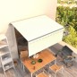 Tenda da Sole Retrattile Automatica con Parasole 3x2,5m Crema Tenda da Sole Retrattile Automatica con Parasole 3x2,5m Crema