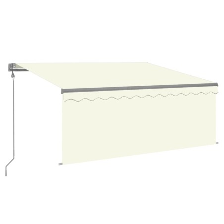 Tenda da Sole Retrattile Automatica con Parasole 3x2,5m Crema