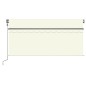 Tenda da Sole Retrattile Automatica con Parasole 3x2,5m Crema Tenda da Sole Retrattile Automatica con Parasole 3x2,5m Crema