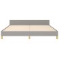 vidaXL Giroletto senza Materasso Grigio Chiaro 180x200 cm Tessuto vidaXL Giroletto senza Materasso Grigio Chiaro 180x200 cm Tessuto