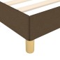 vidaXL Giroletto senza Materasso Marrone Scuro 180x200 cm Tessuto