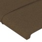 vidaXL Giroletto senza Materasso Marrone Scuro 180x200 cm Tessuto